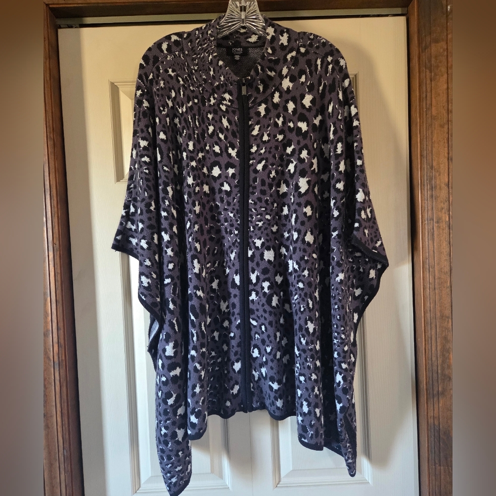 Leopard Print Poncho